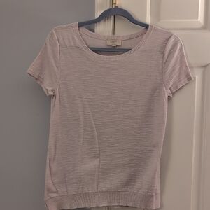 LOFT Soft Lavender Short Sleeve Tee